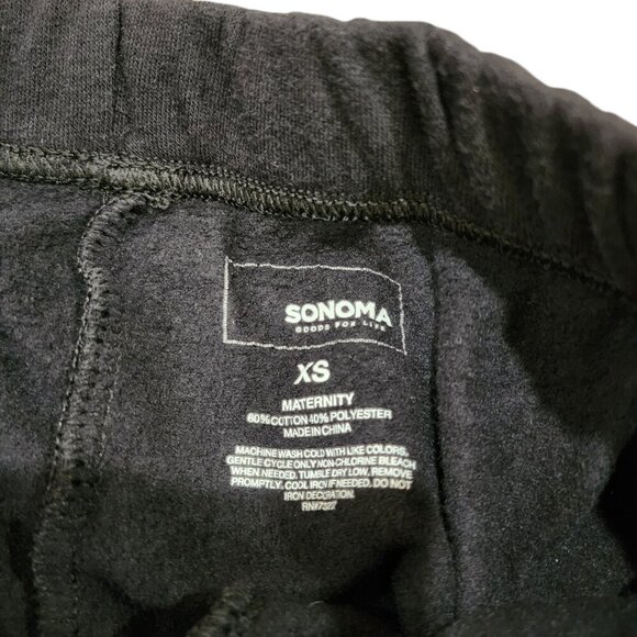 Sonoma Black Maternity Jogger Sweatpants Size XS. A0003 - Picture 4 of 4